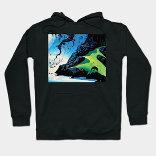 Eyvind Earle - Coastal Paradise Hoodie